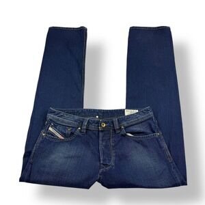 Diesel Larkee Wash 008XY Mens Jeans Size 30x32 Dark Wash Straight Fit Denim